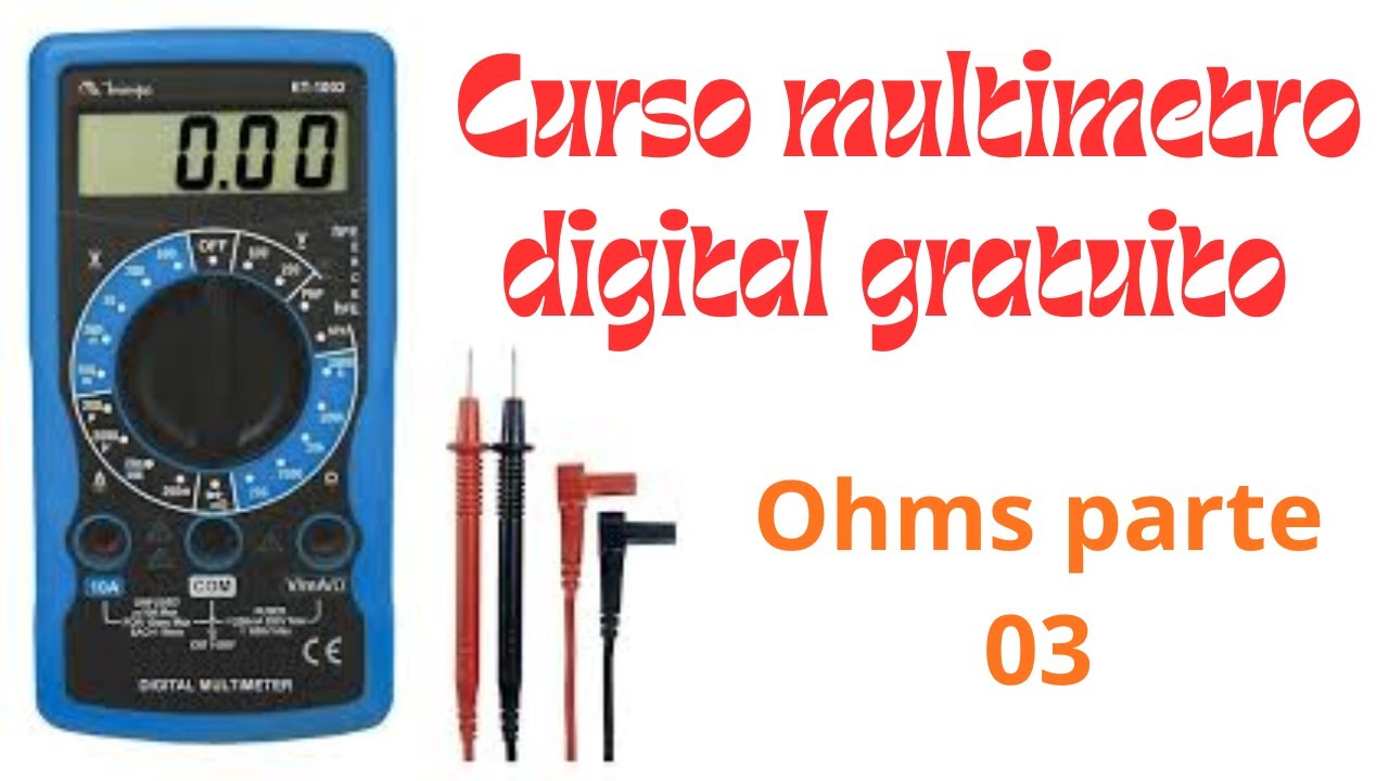 Curso de Multímetro Digital Minipa gratuito escala Ohms ET-1002 600v Ac/dc Cat I Minipa Aprenda!