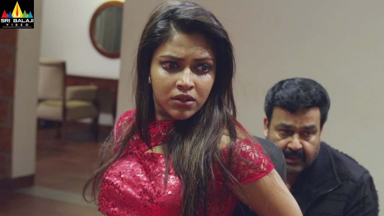 Iddaru Iddare Movie Mohanlal Saves Amala Paul | Latest Telugu Movie Scenes | Sri Balaji Video