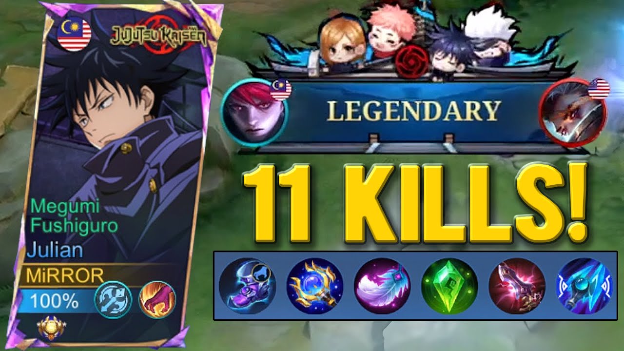 11 KILLS Julian Mythic Gameplay! - Mobile Legends Ranked