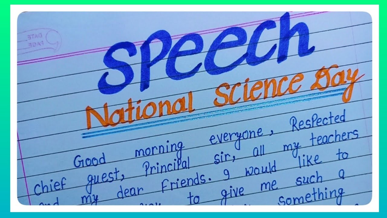 Speech For National Science Day In English l 28 February l Science Day l Calligraphy Creators l