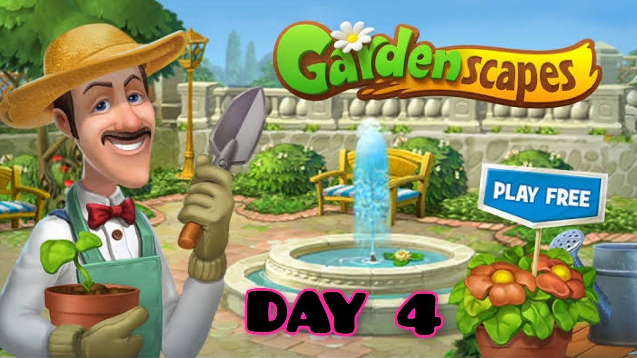 GARDENSCAPES THE MOVIE : REPAIR A BROKEN FOUNTAIN (DAY 4)