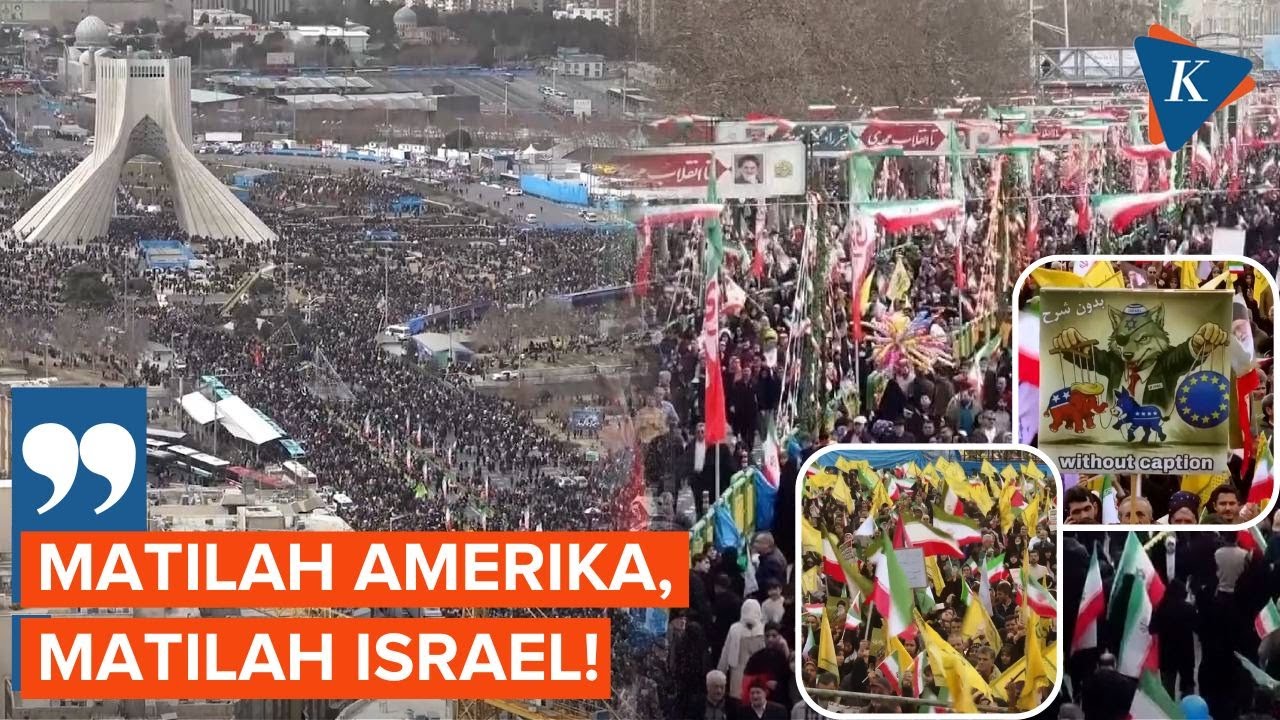Ribuan Massa Tumpah di Teheran, Iran Rayakan 47 Tahun Revolusi Islam