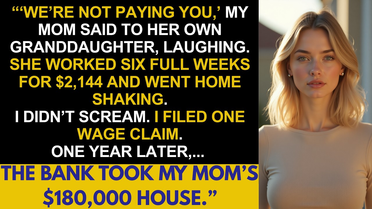 Stiffing Her Granddaughter $2,144 Cost My Mom Her $180,000 House And Everything Else.