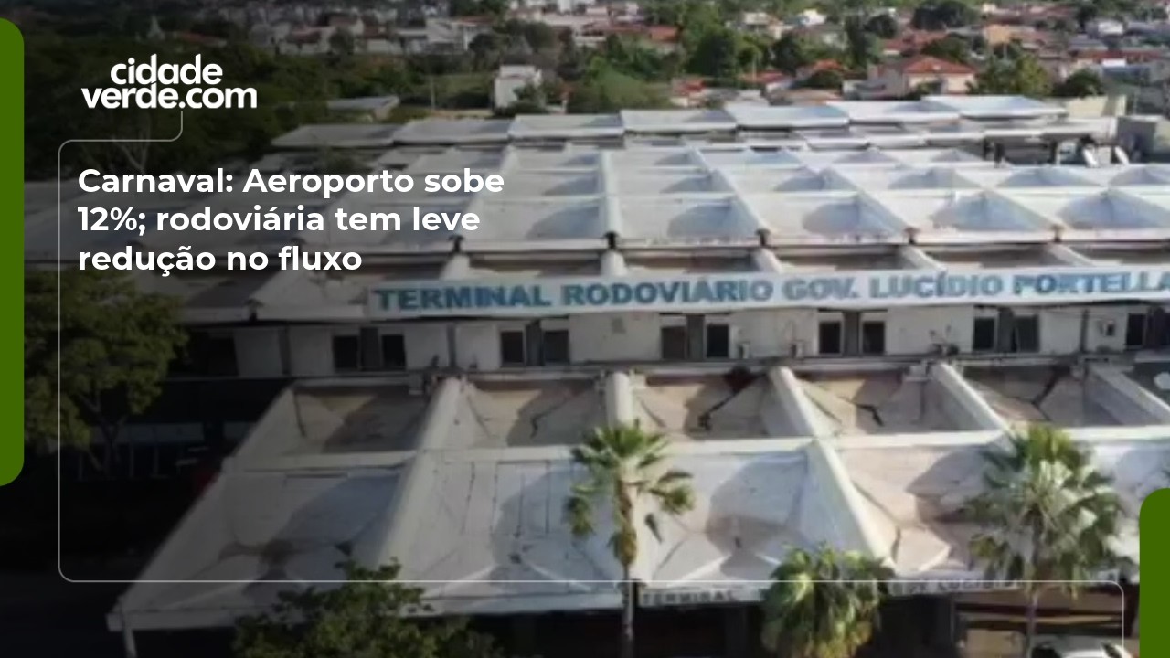 Carnaval: Aeroporto sobe 12%; rodoviária tem leve redução no fluxo