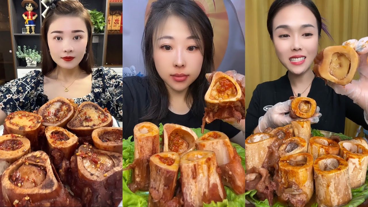 asmr mukbang thánh ăn tủy xương- beef bone marrow- 牛骨髄- 쇠고기 골수- 牛骨髓- गोमांस की अस्थि मज्जा #23