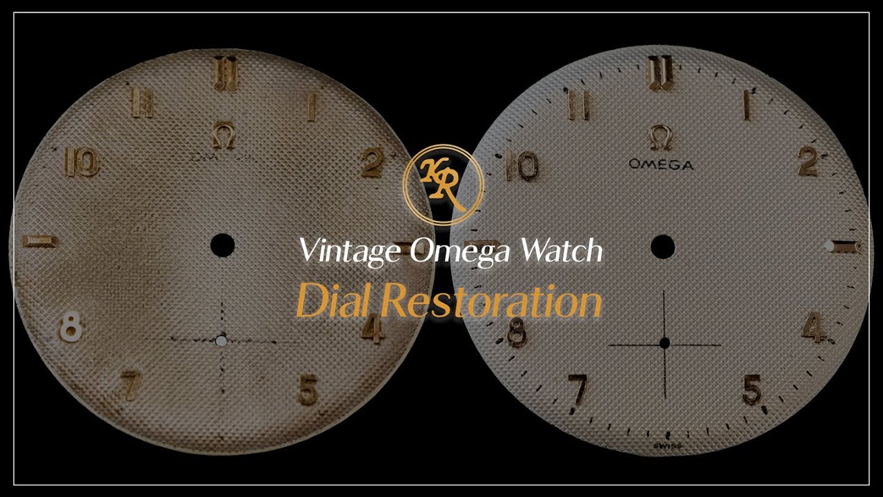 [ASMR] Vintage Omega Watch Dial Restoration