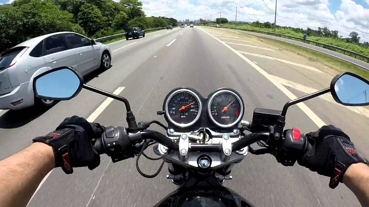 GS500 TOP SPEED - TESTANDO O ESCAPAMENTO WACS