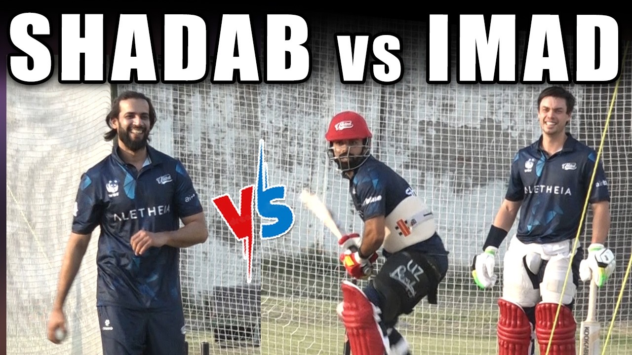 Shadab Khan Batting against Spinners .. Imad giving tough time