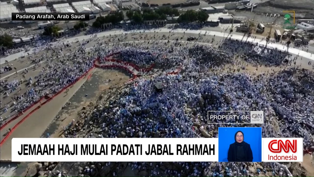 Jemaah Haji Mulai Padati Jabal Rahmah