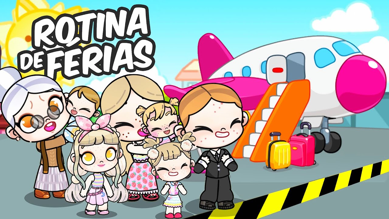 ROTINA DE FÉRIAS COM TODA FAMÍLIA FOMOS PARA UM HOTEL | HISTORINHA  AVATAR WORLD
