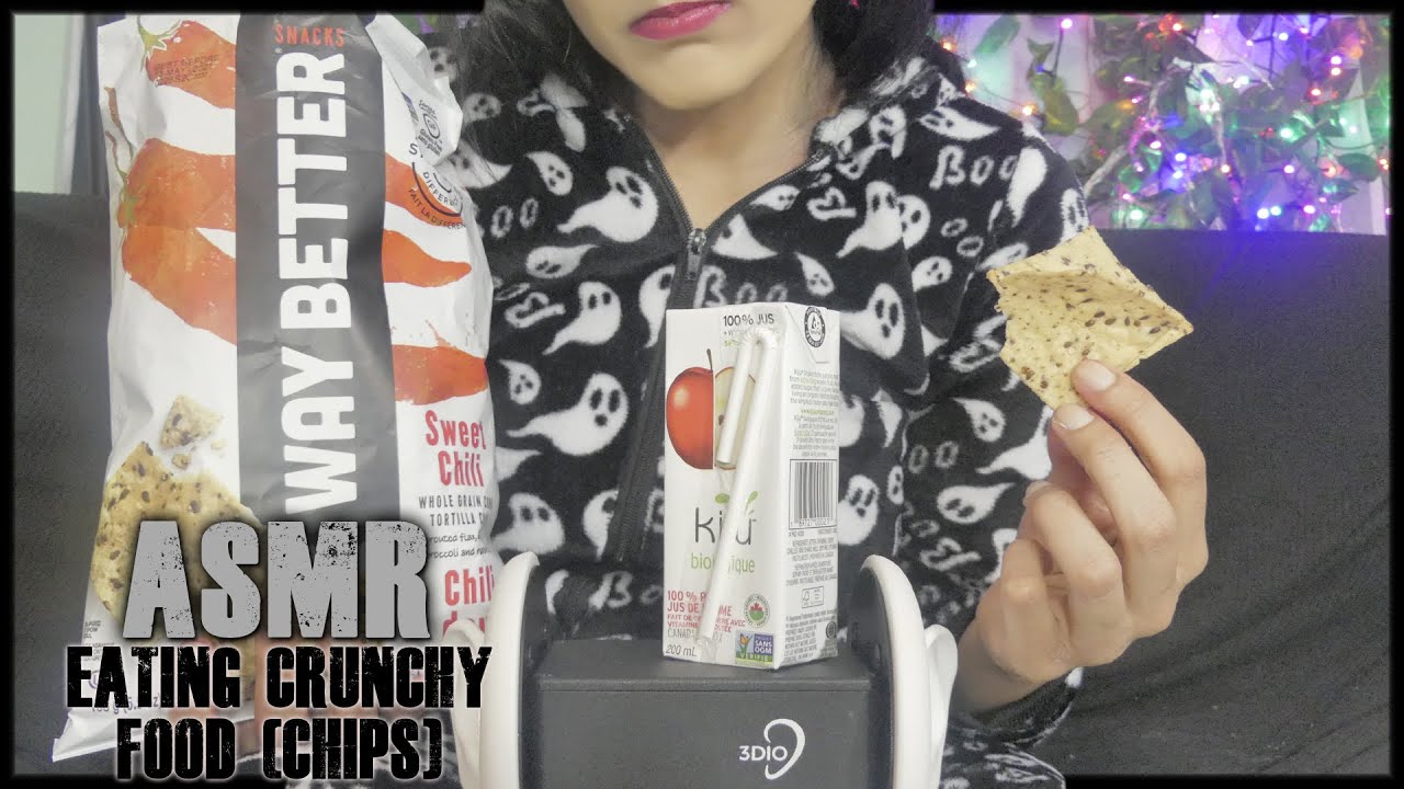 **💖 ASMR Eating CHIPS💖😞 CAUSE I'm BORED  ** Crunchy Eating Sounds | Vegan Chips🥵 |3DIO BINAURAL🌶️