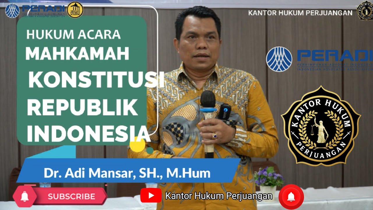 HUKUM ACARA MAHKAMAH KONSTITUSI