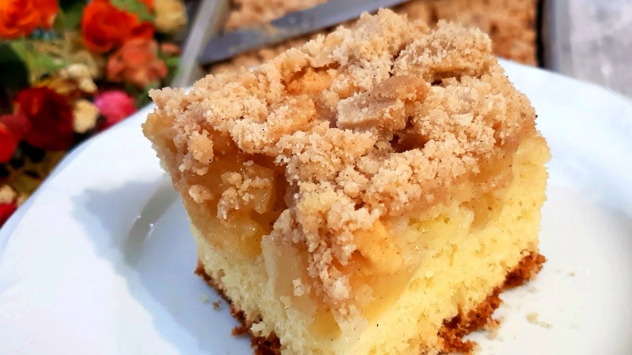 Яблочная крошка, яблочный пирог, легко приготовить и вкусно.