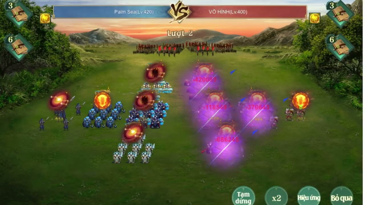 Lữ bố hoàng kim Lv420 Vs Lv400 Chu thái điển