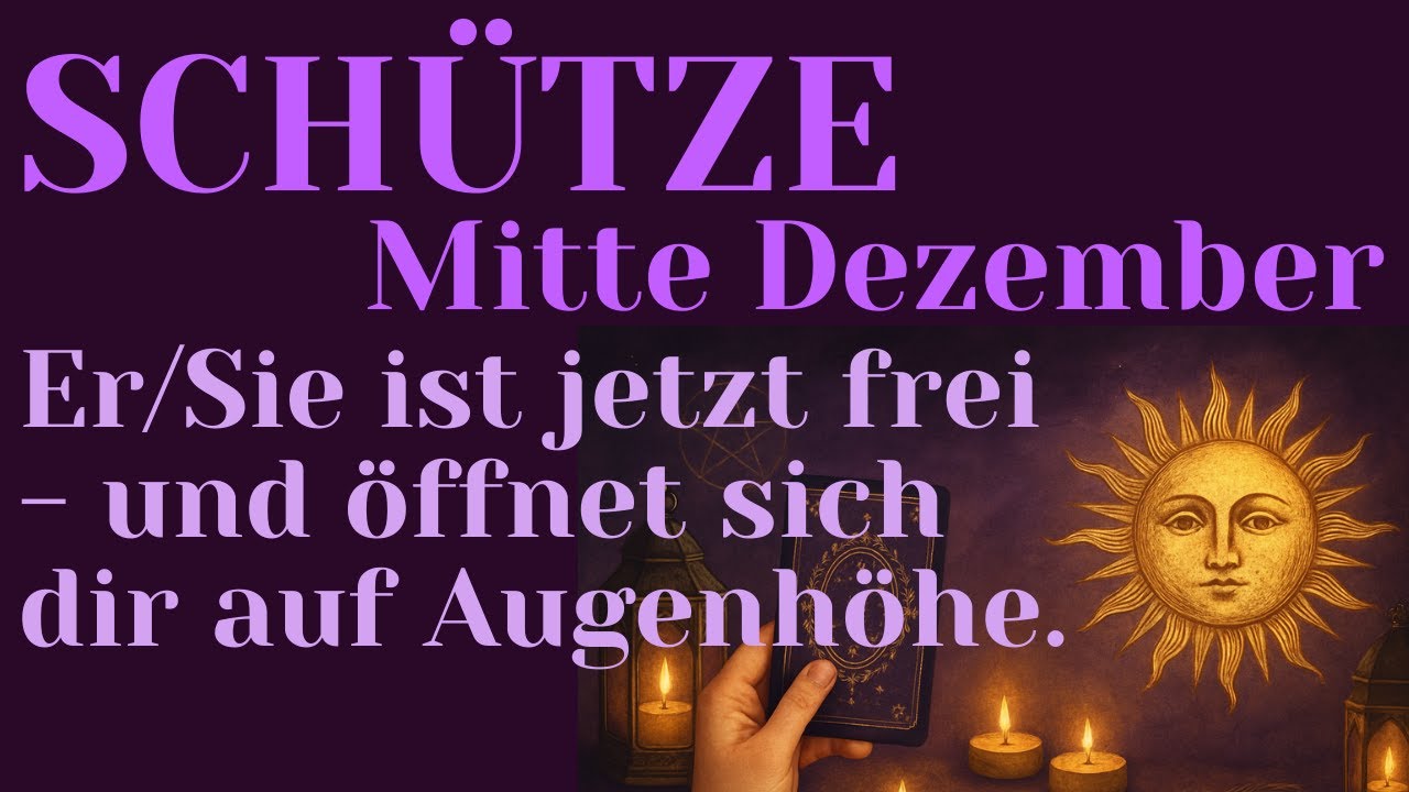♐️Schütze MITTE DEZEMBER❤️ Heilung, Vertrauen & ein ehrliches Gespräch von Herz zu Herz.✨