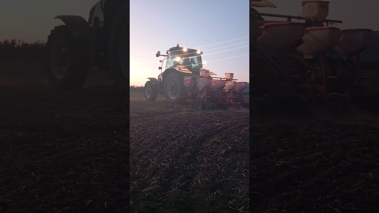 Σπορά φασολιών Πύθιο Ελασσόνας NEW HOLLAND TS135A