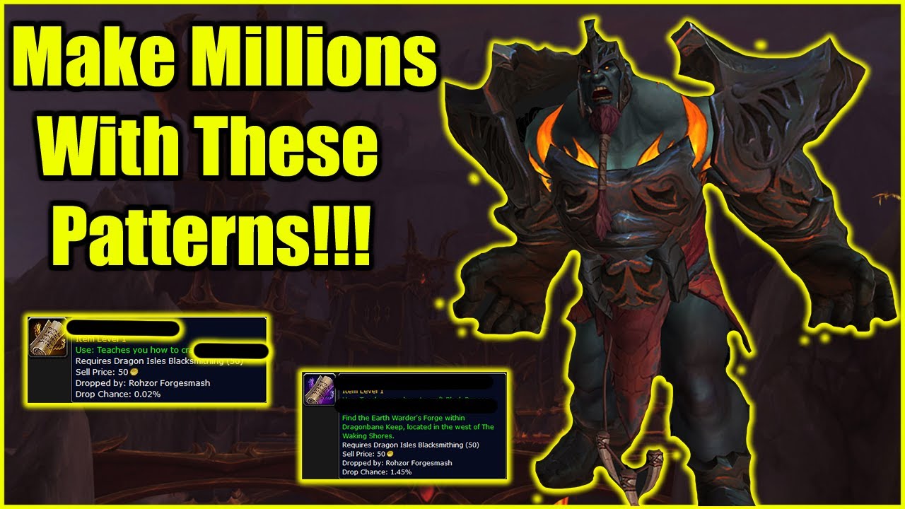 How YOU can make MILLIONS from these RARE PATTERNS!! | Rohzor Forgesmash & Alvin The Anvil Pet!!