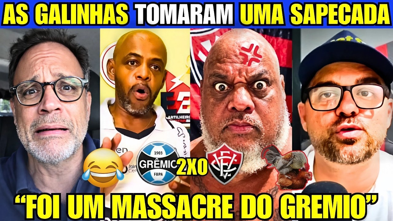 VITÓRIA HUMILHADO! GRÊMIO METEU 2x0, TEVE ATÉ “MISERICÓRDIA” E OBINA PEDIU PRA ACABAR LOGO