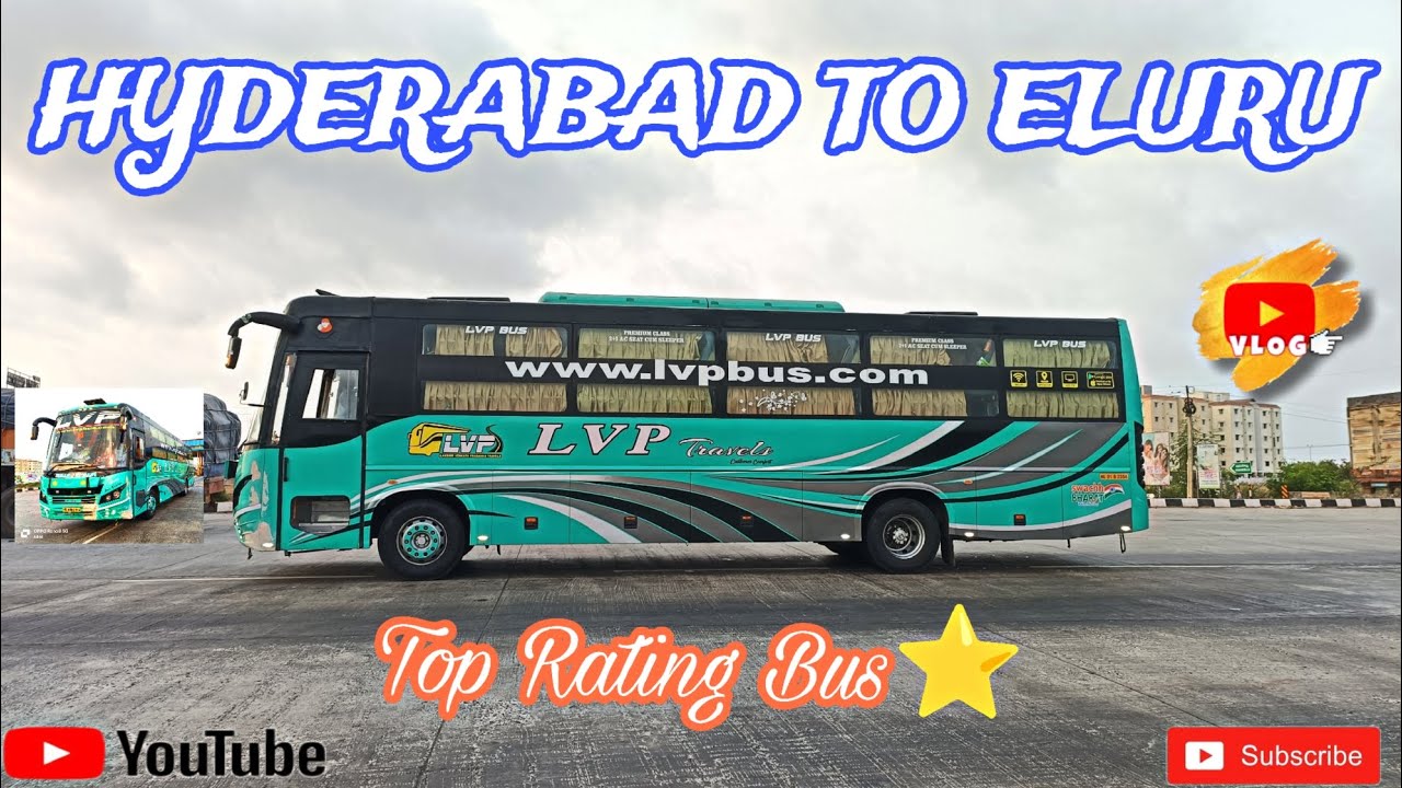 HYDERABAD TO ELURU BUS JOURNEY IN LVP TRAVELS AC SLEEPER BUS | TELUGU BUS VLOG ❤️