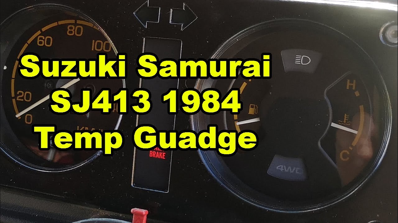 Suzuki Sierra Cluster Temp Gauge Repair SJ413