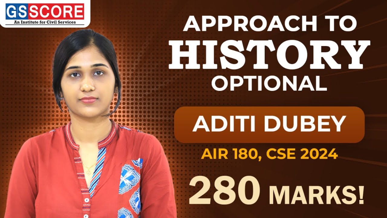 How to Approach History Optional for UPSC Success | Aditi Dubey AIR 180 (280 Marks in Optional)
