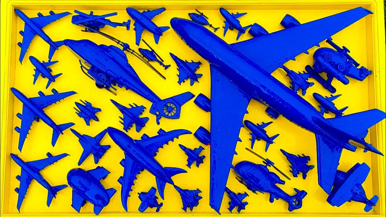 Pesawat Warna-Warni⁉️Pesawat Garuda, B1-Bomber, Helicopter Apache,RC Plane Shukoi SU27, F6F Hellc4t