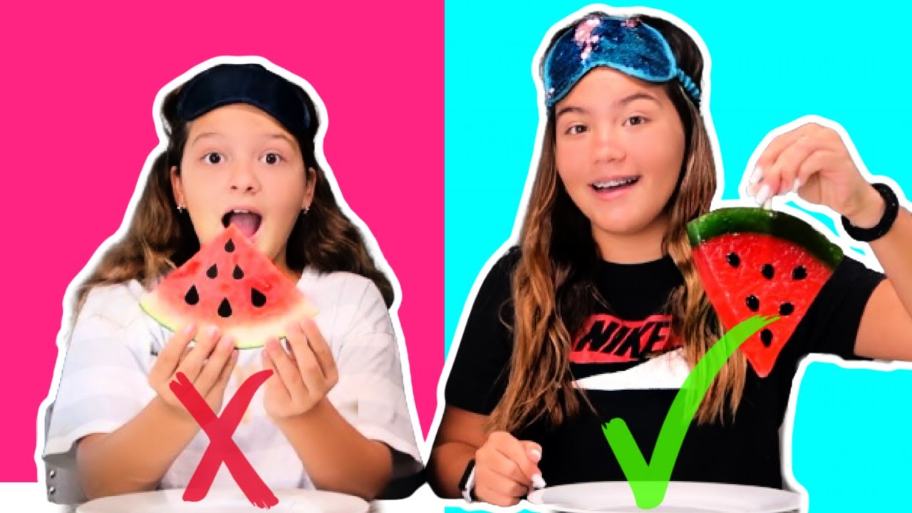 GUMMY vs REAL | EATING GIANT GUMMY FOOD | SISTER FOREVER