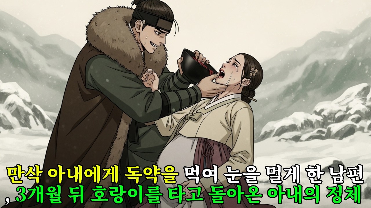 만삭 아내에게 독약을 먹여 눈을 멀게 한 남편, 3개월 뒤 호랑이를 타고 돌아온 아내의 정체  | 조선야담 | 오디오북