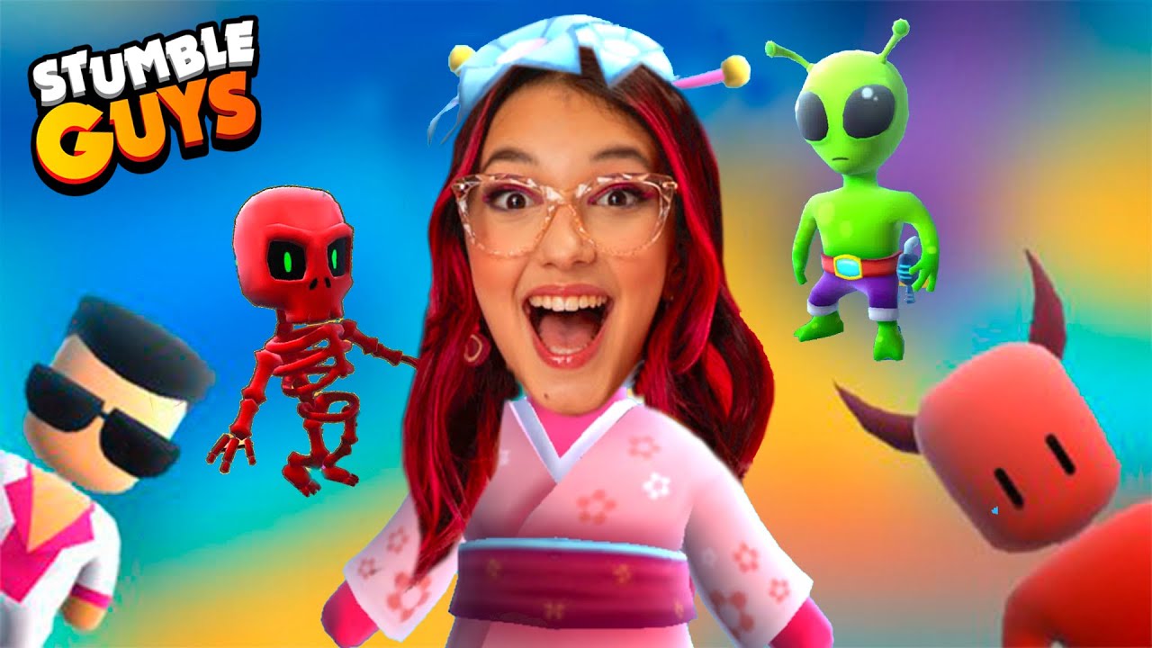 JOGUEI STUMBLE GUYS PELA PRIMEIRA VEZ (Stumble Guys) | Família Luluca