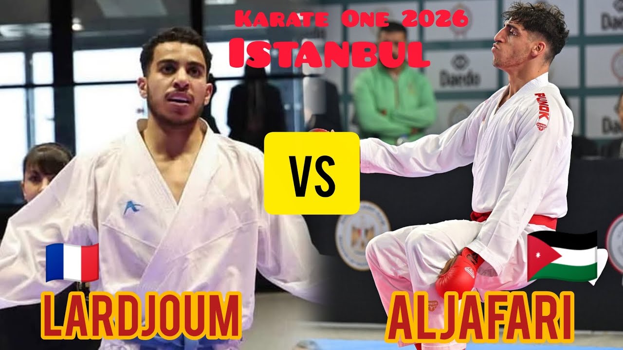 Karate One 2026 ISTANBUL Male kumite _84Kg Mohammed Aljafari VS Lardjoum