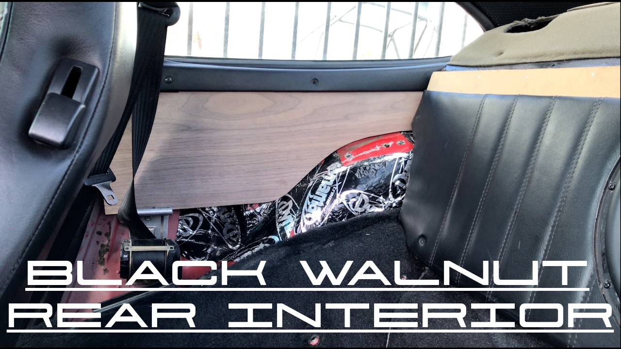 964 Rear Interior: Black Walnut