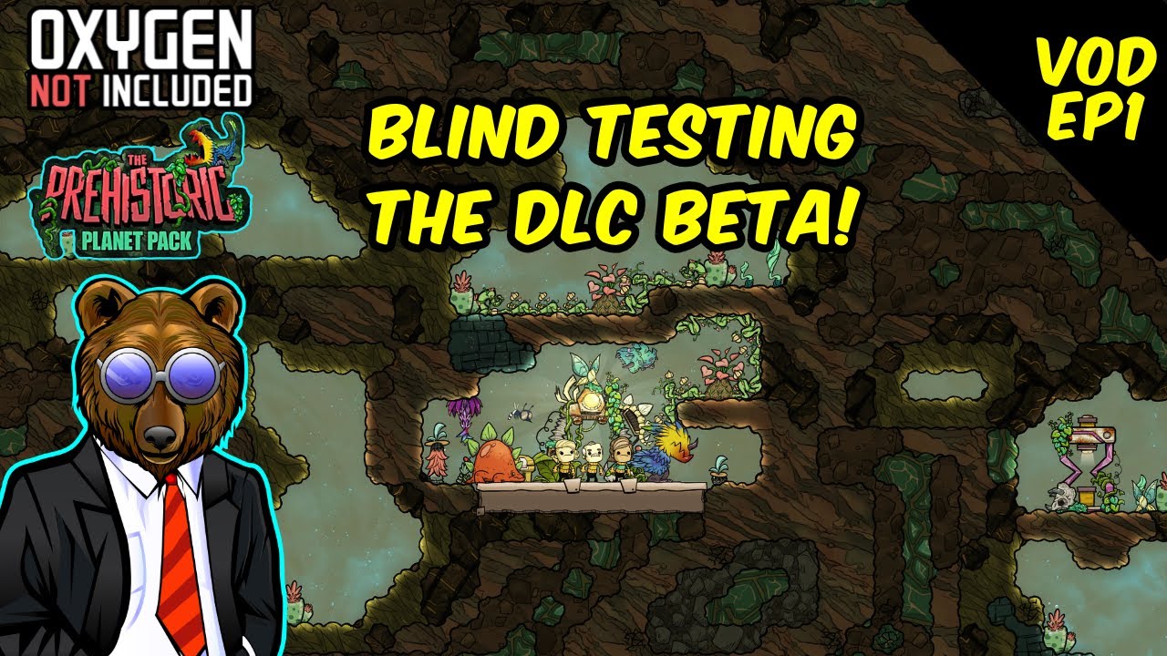 🔴German Engineer tries The Prehistoric Planet Pack DLC Beta BLIND! Oxygen Not Included