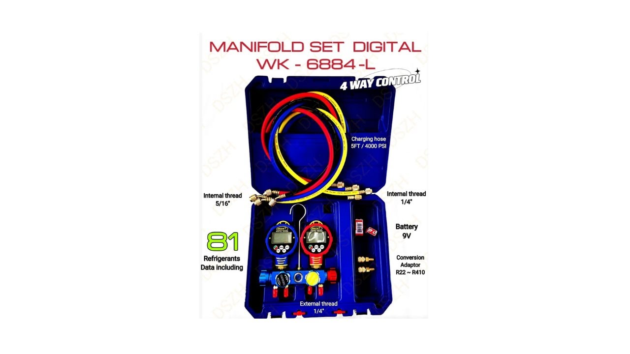 Digital Manifold Set WK-6884-L