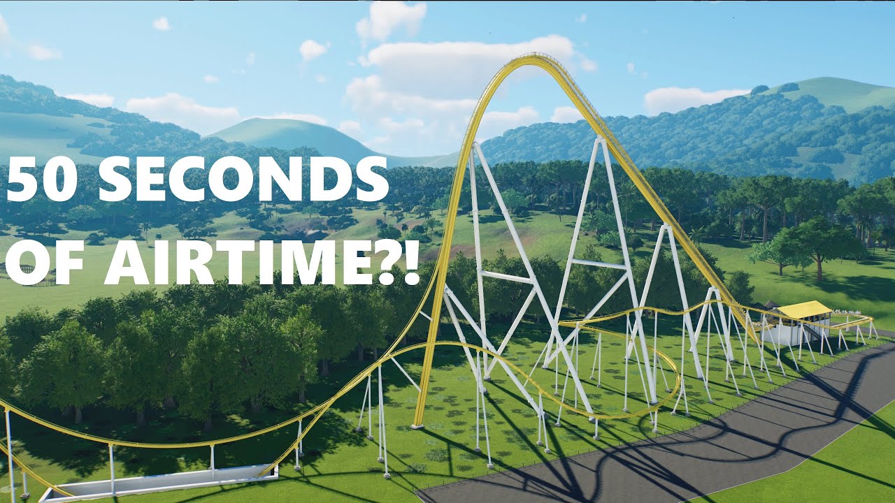 B&M Staggered Giga With 50 Seconds Of Airtime | Planet Coaster 2 POV