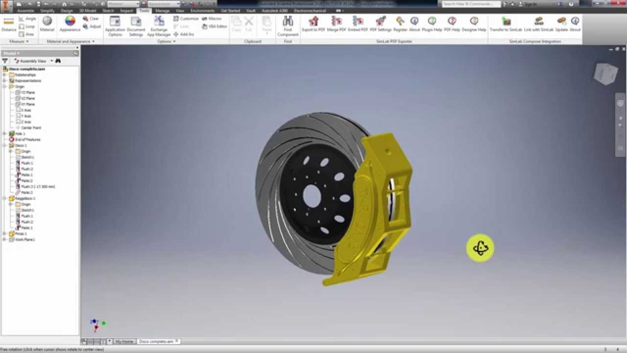 SimLab Composer Integration with Inventor