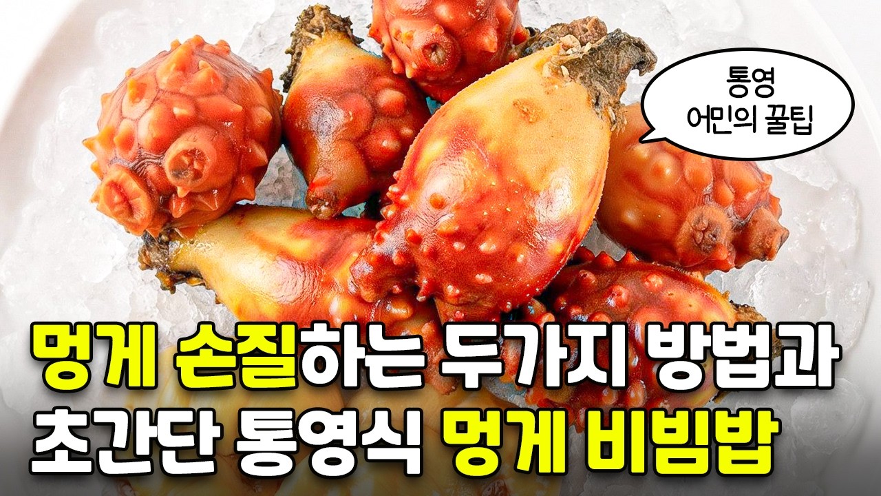 물오른 제철 멍게 한바구니 손질하는 두가지 방법과 통영 어민에게 배운 멍게 비빔밥 레시피