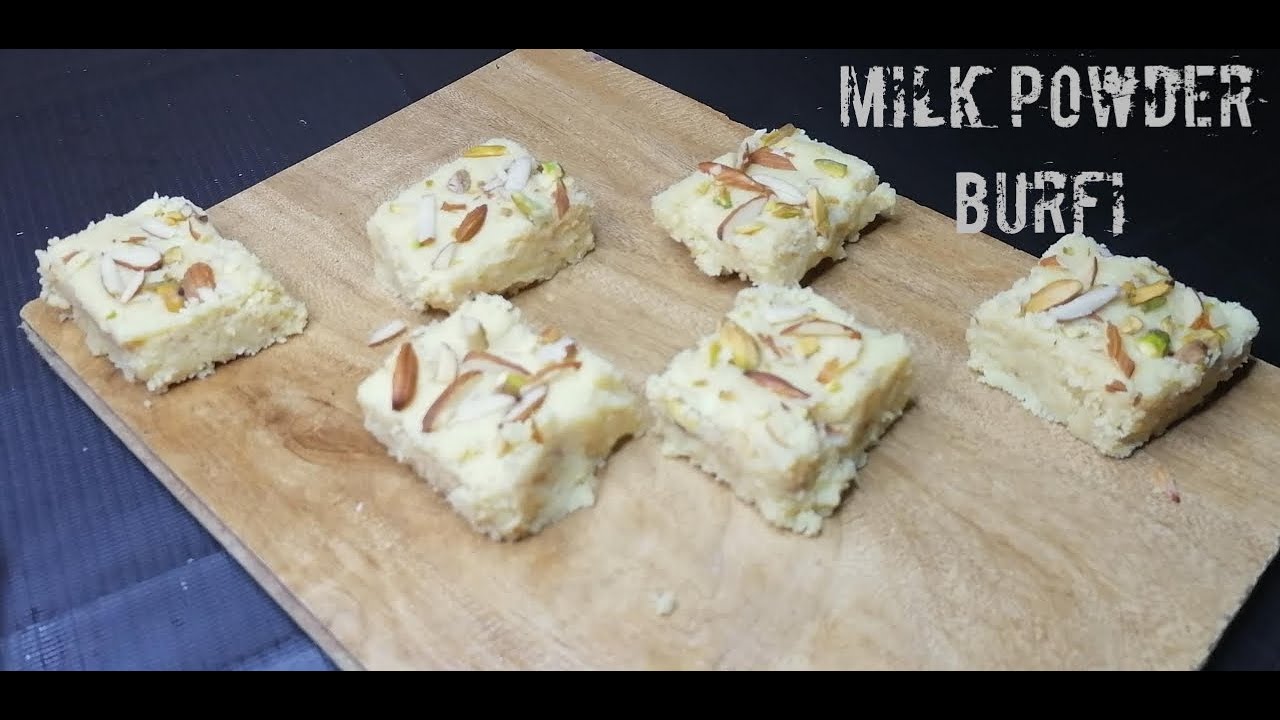 How to make Milk Powder burfi with Jaggery in 10 minutes