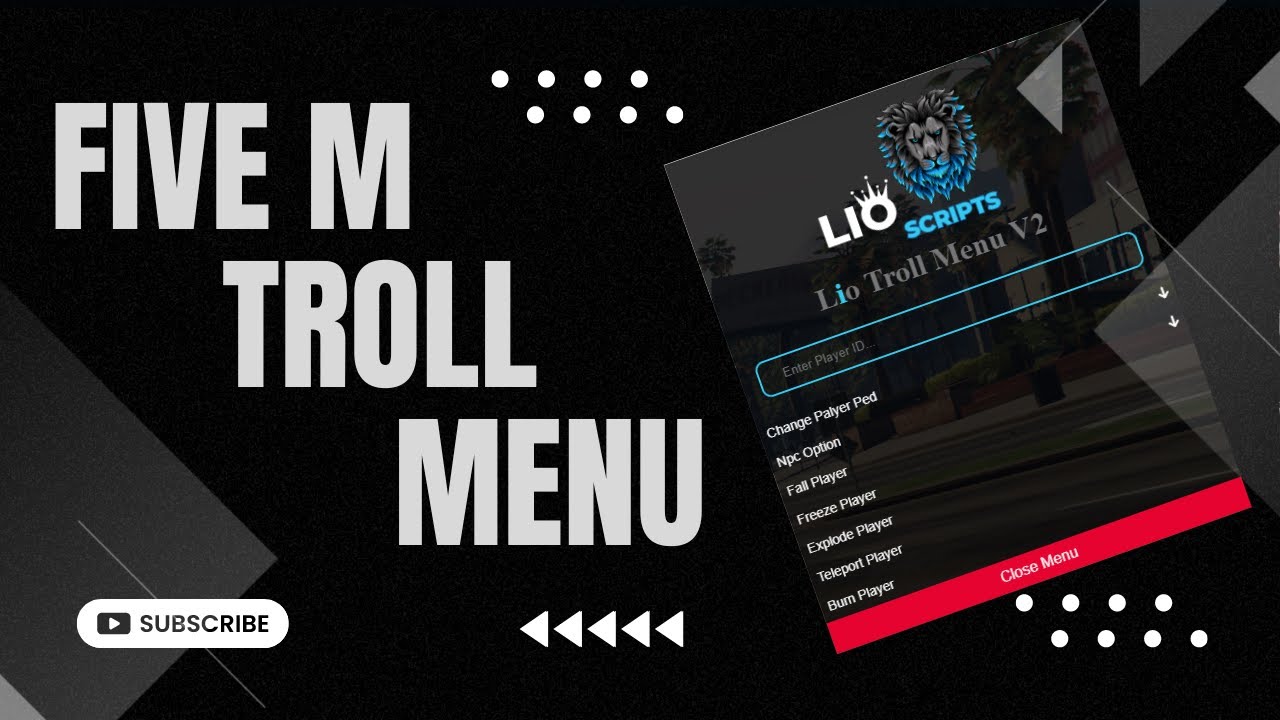 Five m Troll Menu Script QB-Core (OLD)