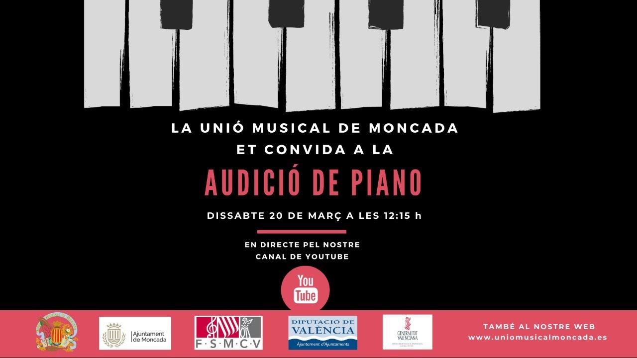 AUDICIÓ DE PIANO. CURS 2020-2021.