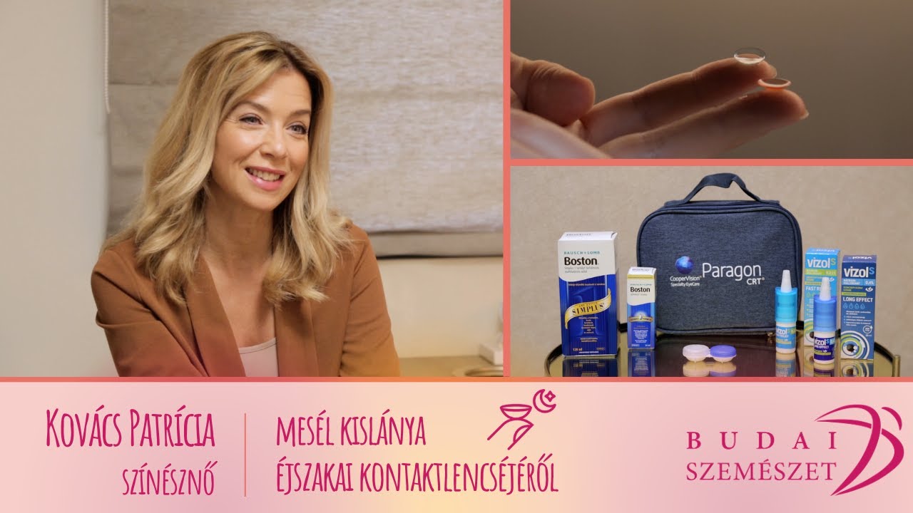 Kovács Patrícia kislánya éjszakai kontaktlencséjéről mesél