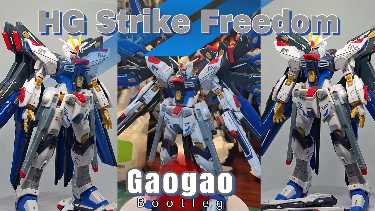Custom build Bootleg GaoGao HG Strike Freedom #mgex #strikefreedom #bootleggundam #gaogao