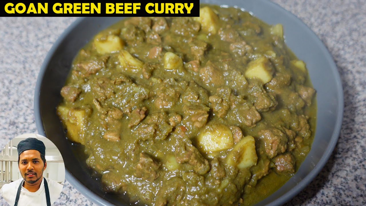 Goan Green Beef Curry | Coriander Masala Beef Curry Goan Style | Goan Beef Curry | Ivon's Kitchen