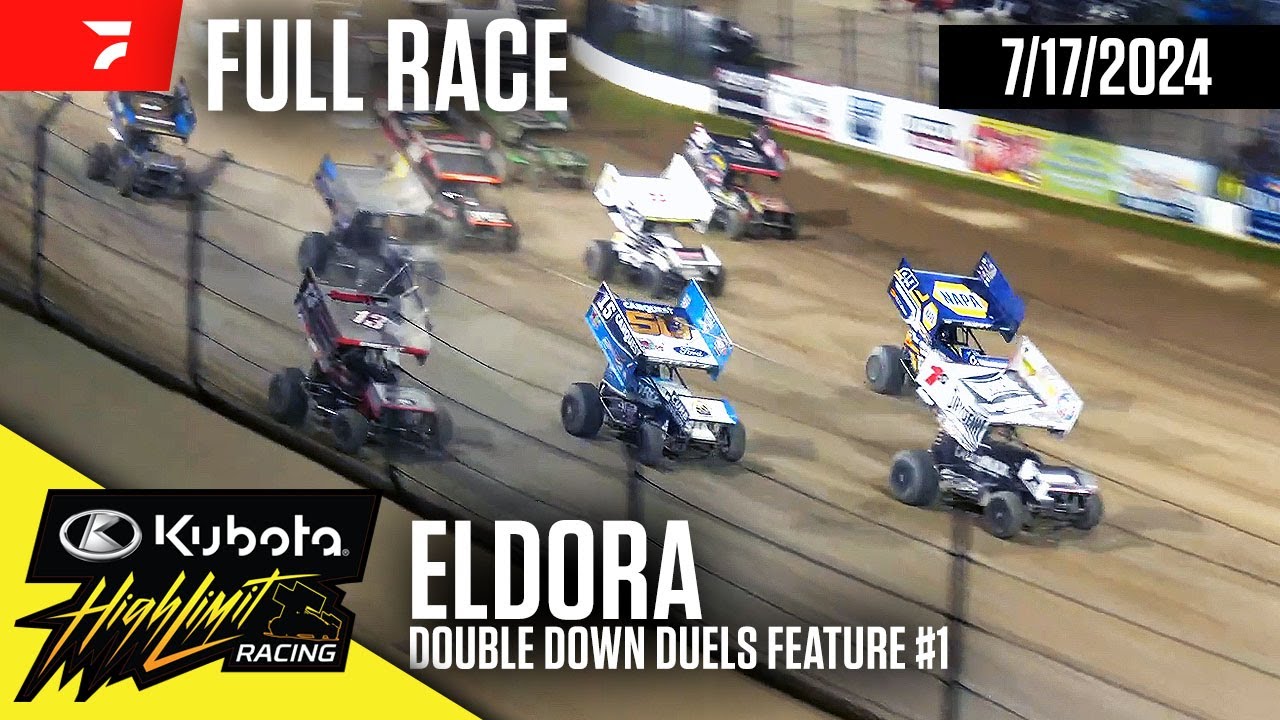 FULL RACE: Double Down Duels Feature 1 | Kubota High Limit Racing at Eldora Speedway 7/17/2024