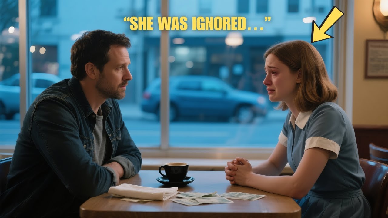 Shy waitress was ignored on a blind date, until a single dad walked in and changed everything…