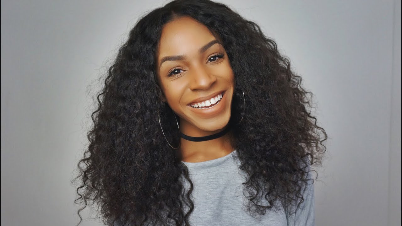 70s Inspired Curly Hair / WowAfrican Virgin Brazilian Retro Loose Curls Lace Wig | VICKYLOGAN