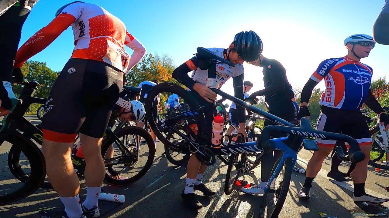 ドイツ市民ロードレースで集団落車に巻き込まれました【大事故】