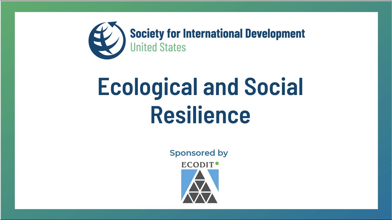 Public Event: Ecological and Social Resilience