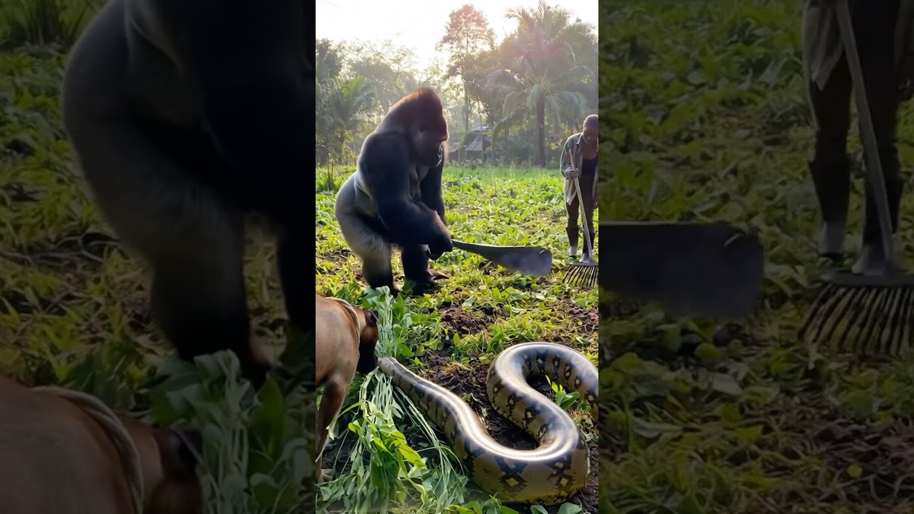 Farm work with crew#viralvideo#youtubeshorts#pets#snake