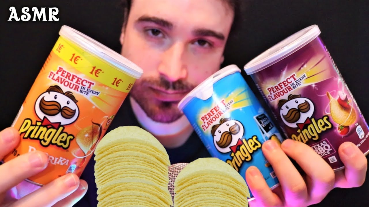 ASMR | COMIENDO PRINGLES ( TEXAS BBQ, SALT AND VINEGAR, PAPRIKA )  EATING SOUNDS | FER FANTASY