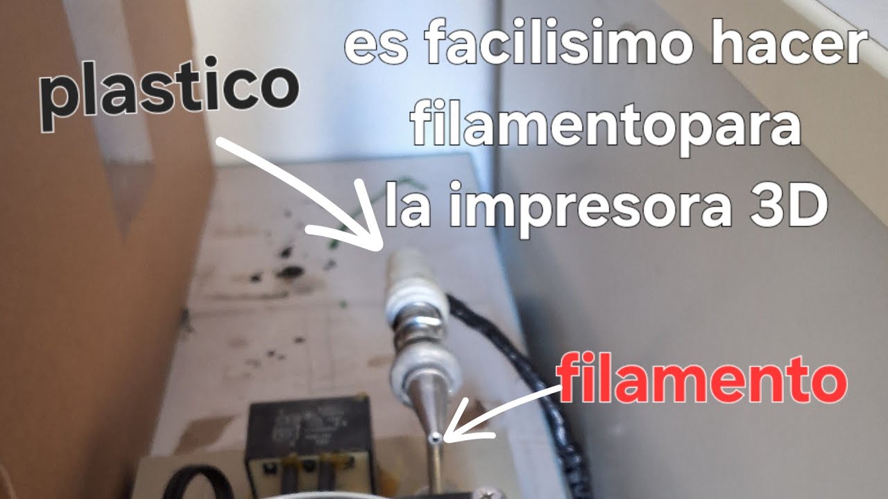 Os enseño como se hace el filamento